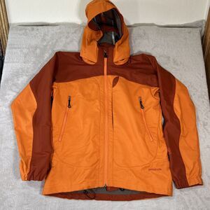 Vtg Patagonia Women’s White Smoke Ski Snowboard Jacket Orange Medium
